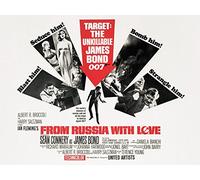 Pyramid Lienzo de James Bond de Rusia con Flechas de Amor, Lona, Multicolor, S