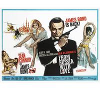 Pyramid Lienzo Impreso James Bond de Rusia con Amor-Pintura, Lona, Multicolor, 60 x 80 cm