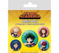 Pyramid My Hero Academia - Lote de 5 insignias, multicolor, Metal