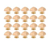 Pyramid Nieten Quadratische Nieten 10mm Metall Pyramiden Nieten mit PH Schrauben für Lederprojekte und Modeaccessoires 20 Stück robuste Zinklegierung (Oro)