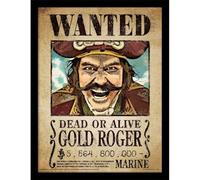 Pyramid One Piece NeTFLIX - Gold Roger - Impresión enmarcada 30 x 40 cm