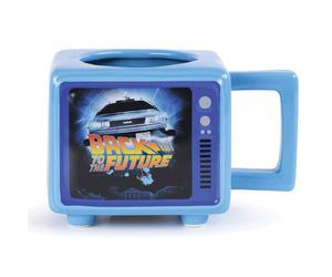 Pyramid Retro TV Taza Térmica Regreso al Futuro