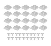 Pyramid Rivets Square Rivets Leather Rivets 20Pcs 18mm Zinc Alloy Decorative Rivets with PH Screws for Belts Bags Hats Shoes Fashion Accessories DIY Craft Projects Christmas Gifts (Silver)