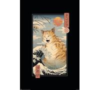 Pyramid Vincent Trinidad: Catzilla Ukiyoe Maxi Poster (Maxi Poster 61X91,5Cm)