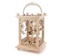Pyramidenlaterne Con Búhos, para 4 Luz de Té Bxhxt 220x300x220mm Nuevo