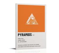 Pyramids-Frank Ocean - Lienzo impermeable para pared, impresión HD resistente a los rayos UV, adecuado para salas de estar y pasillos, ideal para regalo, estilo marco, 40 x 60 cm