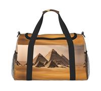 Pyramids Of Egypt - Bolsa de viaje plegable para escapadas de fin de semana, viajes espontáneos, color negro, talla única, Negro, One Size