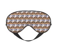 Pyramids of Egyptprint - Máscara de ojos con correa ajustable para viajes, oficina, avión, sueño nocturno