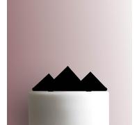 Pyramids of Giza - Decoración acrílica para tartas de 5 pulgadas de ancho/marrón