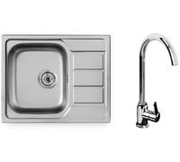 Pyramis Athena fregadero de acero acero/cromo 100 187 701L