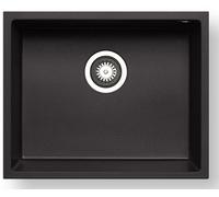 Pyramis Tetragon fregadero suspendido 50x40 cm negro 070217501