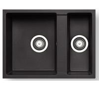 Pyramis Tetragon fregadero suspendido 59x44 cm negro 070230011