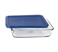 Pyrex (1 plato de vidrio 7210 y (1) tapa azul oscuro 7210 piezas fabricada en los Estados Unidos