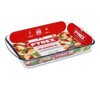 Pyrex 239b Fuente De Horno Rectangular De Vidrio Borosilicato Transparente 40 X 27 Cm, 3,7 L, Resistente Al Calor Y Choques Térmicos, Apta Microondas Y Congelador