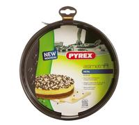 PYREX Asimetría Moldes Desmontables, Acero Inoxidable, 20 cm, Marrón
