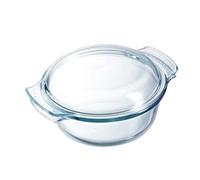 Pyrex Classic 1040704 - Cacerola redonda con tapa, 5L, vidrio, transparente, 3.75 L