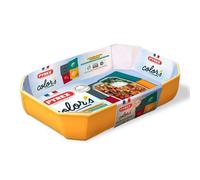 Pyrex Colors - Fuente Rectangular En Boro, Apto Para Microondas, Naranja, 3.2 L