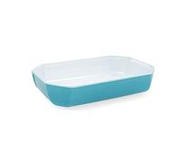 PYREX COLORS Fuente Rectangular Horno Verde Boro 33X22Cm, 3,2L