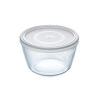 Pyrex Cook&Freeze Recipiente Redondo con Tapa, 15cm-1,1L, Vidrio borosilicato Extra Resistente, Apto para Horno, 1.1L