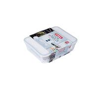 Pyrex Cook&Freeze Set 2 recipientes rectangulares con tapa, Vidrio borosilicato extra resistente, 1,5L + 2,6L, Apto para horno