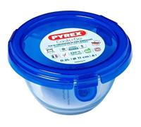Pyrex COOK & GO Caja Redonda de Vidrio con Tapa 11 x 6 cm