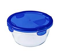 Pyrex Cook & Go Recipiente Redondo 20 cm 160 on Tapa Cook&GO, Azul, 4.69 cm