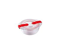 Pyrex Cook&Heat Recipiente de almacenamiento y transporte de alimentos, Vidrio borosilicato, transparente, 14 X 12 X 5 Cm