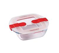 Pyrex Recipiente Cook&Heat para almacenamiento y transporte – Vidrio borosilicato transparente 2,2 L