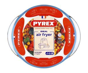 Pyrex Fuente De Horno Redonda De Vidrio Borosilicato 20x18 Cm, 1 L, Compatible Con Horno Y Airfryer, Resistente -40°c A +300°c, 1 Pieza