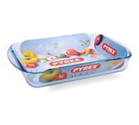 Pyrex Fuente De Lasaña De Vidrio Borosilicato 34 X 23 Cm, Transparente, Apta Horno/microondas/congelador/lavavajillas, Resistente A Choques Térmicos Y Rayaduras, 2,7 L
