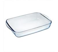 Pyrex Fuente para horno Classic 240B000/7046, vidrio transparente 4,69 cm, rectangular