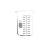PYREX Griffin Borosilicate Glass Beaker - Low Form Graduated Measuring Beaker with Spout - Premium Scientific Glassware for Laboratories, Classrooms or Home Use - PYREX Chemistry Glassware, 1L, 2 P/k
