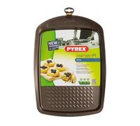 Pyrex Horno 33X25CM ASIMETRIA PX Bandejas para Galletas y repostería, Acero Inoxidable, Multicolor, 33X25 cm