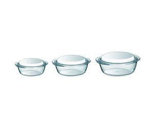 Pyrex - Juego de 3 cacerolas de borosilicato