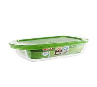 PYREX RECIP RECT C/T 23X15X4,5CM C&S PX Recipiente de almacenaje, Multicolor, 23 x 15 x 4,5 cm