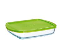 Pyrex RECIP RECT C/T 28X20 1,6L C&S PX Recipiente con Tapa, Multicolor, 28 x 20 cm
