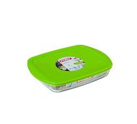 Pyrex RECIP RECT C/T 28X20 1,6L C&S PX Recipiente con Tapa, Multicolor, 28 x 20 cm