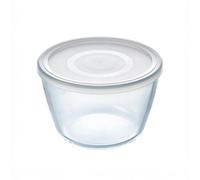 Pyrex Recipiente redondo Cook&Freeze con tapa – Vidrio borosilicato, 15 cm / 1,1 L, apto para horno