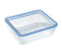 Pyrex Pure Glass - Recipiente Rectangular Hermético con Tapa 24X19X8Cm - 2,6L, Transparente, Estandar (5424006)