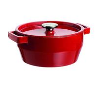 Pyrex SC5AC24 6641 Plato de Hornear En Hierro Cocotte 3,6L Con Coperchio Rojo