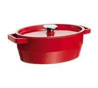 Pyrex SC5AC29 6641 Plato de Hornear En Hierro Cocotte 3,8L Con Coperchio Rojo