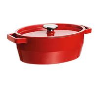 Pyrex Slow Cook - Cacerola De Hierro Fundido Oval, 33 Cm, 5,8 L, Todos Los Fuegos