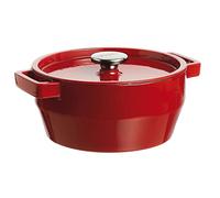 Pyrex Slow Cook - Cacerola De Hierro Fundido Redonda,24 Cm, 3,6 L, Todos Los Fuegos, Rojo
