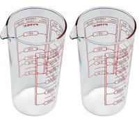 PYREX® Vaso Medidor Vidrio Cook&Enjoy de Boro 10x10x17cm (Paquete de 2)