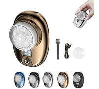 Pyrinov Shaver, Pyrinov Electric Razor,Berbiget Shaver, Hexotil Mini Shaver, Pocket Electric Mini Shaver USB Rechargeable, Ipx7 Waterproof Wet/Dry, For Men and Women (Gold)
