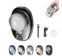 Pyrinov Shaver, Pyrinov Electric Razor,Berbiget Shaver, Hexotil Mini Shaver, Pocket Electric Mini Shaver USB Rechargeable, Ipx7 Waterproof Wet/Dry, For Men and Women (Black-a)