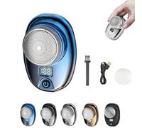 Pyrinov Shaver, Pyrinov Electric Razor,Berbiget Shaver, Hexotil Mini Shaver, Pocket Electric Mini Shaver USB Rechargeable, Ipx7 Waterproof Wet/Dry, For Men and Women (Blue)