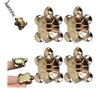 Pyrite Tortoise,Mini Pyrite Crystal Turtle,15mm 25mm Tortoise Pendants Necklace,Small Turtle Healing Carved Stone Decor for DIY Birthday Gift (4(2.5cm/0.98in))