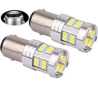PYRJIN Bay15d P21/5w Led 12V 24V 1157 Bombillas, 5W Blanco 6000K, Con Lente Proyector, Para Luces Traseras Luces de Freno, 2pcs. GarantíA De Un Año.