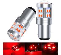 PYRJIN Bay15d P21/5w Rojo Led 12V 24V 1157 Bombillas 5W, Con Lente Proyector, Para Luces Traseras Luces de Freno, Luz de Estacionamiento. 2Pcs.